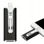 USB m&auml;lupulk 128 GB, USB 3.0, Micro-USB, Lightning, USB-C, must