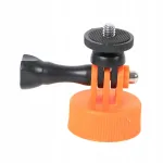 Kolmjala pudelihoidja adapter, oranž