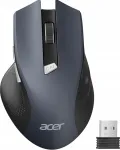 Juhtmevaba hiir Acer, ergonoomiline, 1600 DPI, 6 nuppu, must