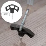Roostevabast terasest mustad varikatuse naelad, 10 tk
