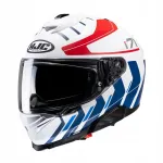 Motorratturi kiiver HJC I71 Simo, valge/punane/sinine, XXL