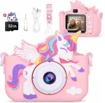 Laste fotoaparaat TEEROK X10S Unicorn 32GB roosa