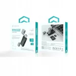 DEVIA 2IN1 EL239 USB/USB-C 2.0 must kaardilugeja