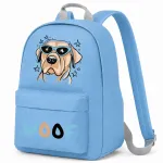 Kooli seljakott 1&ndash;3 klassile sinise koera WOOF WOOF pildiga