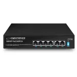 PoE v&otilde;rgul&uuml;liti 4xPoE, 2xUplink RJ45, 10/100/1000Mbps, 65W, kuni 300 m, sobib kaameratele