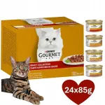 Kassitoit Gourmet Gold, 24 x 85 g, t&uuml;kid kastmes, valmistatud Saksamaal