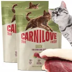 Carnilove steriliseeritud kassidele kuivtoit pardilihaga, 2 x 400 g