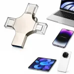 256 GB USB-m&auml;lupulk, USB-A, USB-C, Micro USB, OTG