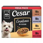 CESAR CREATIONS koeratoit kastmes, 40 x 100 g