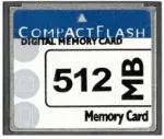 Compact Flash CF 512MB m&auml;lukaart