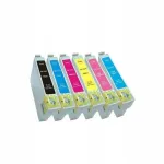 Epson T0801-T0806 tindikomplekt, 6 v&auml;rvi, PX650, PX710W, R285 jaoks