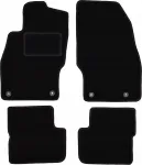 Opel Corsa D/E mustad auto sametmattid