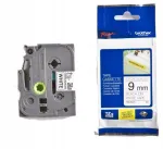Brother TZeS221 kleeplint, 9 mm, must valgel, eriti tugev
