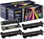 3x TN2421 ja DR2401 trummel Brother printeritele