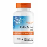 Toidulisand Doctor's Best Fully Active B12 1500 mcg 60 kapslit Met&uuml;&uuml;lkobalamiin