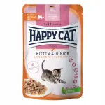 Niiskem kassipoja toit Happy Cat Kitten Junior Land Ente pardilihakastmes 85g