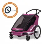 Jalgrattahaagis FUXTEC FX-FA1-SET jooksurattaga