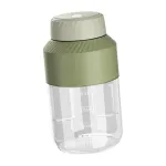 &Uuml;levalatav mahlapressi blender 1000ml USB, roheline spordipudel &uuml;he kaanega