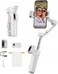 Telefonide stabilisaator Hohem iSteady V3, valge, LED-lambiga, 3-teljeline