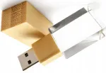 USB m&auml;lupulk 16GB, LED, puit- ja klaaskorpus, graveerimisv&otilde;imalus
