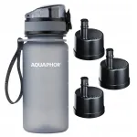 Vee pudel filtriga AQUAPHOR CITY, 350 ml, hall, 3 filtriga