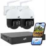 Traadita WiFi valvekaamerate komplekt 5Mpx DVS, 2 kaamerat