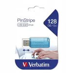 USB m&auml;lupulk Verbatim Store N Go PinStripe, 128GB, sinine, USB 2.0