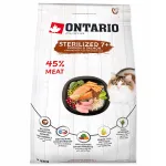 Kuivtoit steriliseeritud kassidele ONTARIO Cat Sterilised 7+ 2kg