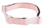 Koera kaelarihm, hall/roosa, 1,5x25-40 cm, S/M