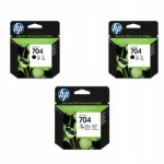 HP 704 originaalsed tindikassetid komplekt 2xCN692AE + CN693AE