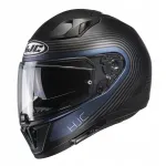HJC I70 Surf mootorratturi kiiver, must/sinine, matt viimistlus, XL suurus