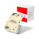 Phomemo M110/M122/M220 kleepsud, 40x75 mm, J&otilde;uluvana kujutisega