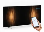 Elektriline energias&auml;&auml;stlik infrapuna radiaator termostaadi ja WiFi-ga, must