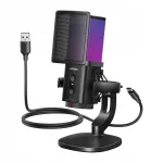 USB-C mikrofon UGREEN CM581, 24 bit, 96 kHz, RGB, m&auml;ngimiseks ja otse&uuml;lekandeks