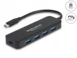 USB Type-C jagaja Delock 64170, 4x USB 3.2 Gen 1, Power Delivery 85W