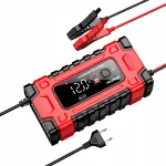 Akulaadija FOXSUR 12V/24V 10A LCD-ekraaniga