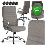 Ergonoomiline kontoritool RENES, hall, p&ouml;&ouml;rleva alusega