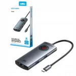 Vention USB-C 6-&uuml;hes jaam, 8K 30 Hz, PD 100W, LED-ekraaniga