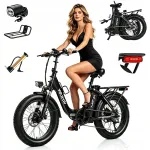 Kokkupandav elektriline jalgratas VITILAN U3, 750W, 48V, 13Ah, 45 km/h, 20", must