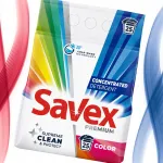 Pesupulber Savex v&auml;rvilistele kangastele, 2 kg, 25 pesu