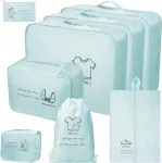 Pagasi organiseerijate komplekt, 8 tk, sinised