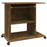Kirjutuslaud suitsutam tamme toonis, 80x50x75 cm, puitlaastplaat