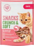 MERA Crunch & Soft koerasn&auml;kk, l&otilde;hemaitseline, kr&otilde;bedad padjad koorega, 200 g