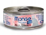 M&auml;rg kassitoit Monge Natural tuunikala, kana ja krevettidega 80 g