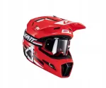 LEATT 3.5 punane mootorrattakiiver + XL prillid