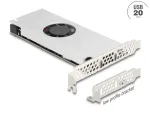 PCIe x16 kaart 2x USB-C 20 Gbps, madal profiil, Delock 90805