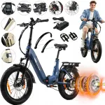 Kokkupandav elektriline jalgratas TTGO F7, 250W, 70 Nm, 140 km, 48V 15Ah, 7 k&auml;iku
