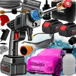 Juhtmevaba k&otilde;rgsurvepesumasin CUBE koos 2 AKU DEWALT prillidega