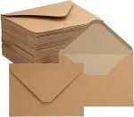 Kraft B6 &uuml;mbrikud 130 g/m&sup2;, 100 tk, ilma aknata, niiskuseaktiveeritava liimiga