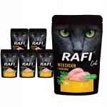 Rafi m&auml;rg kassitoit kanaga t&auml;iskasvanud kassidele, 100 g, 10 tk